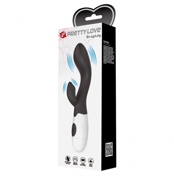 PRETTY LOVE - Brighty Wand Vibrator (Battery - Black) PRETTY LOVE - Brighty Wand Vibrator (Battery - Black)